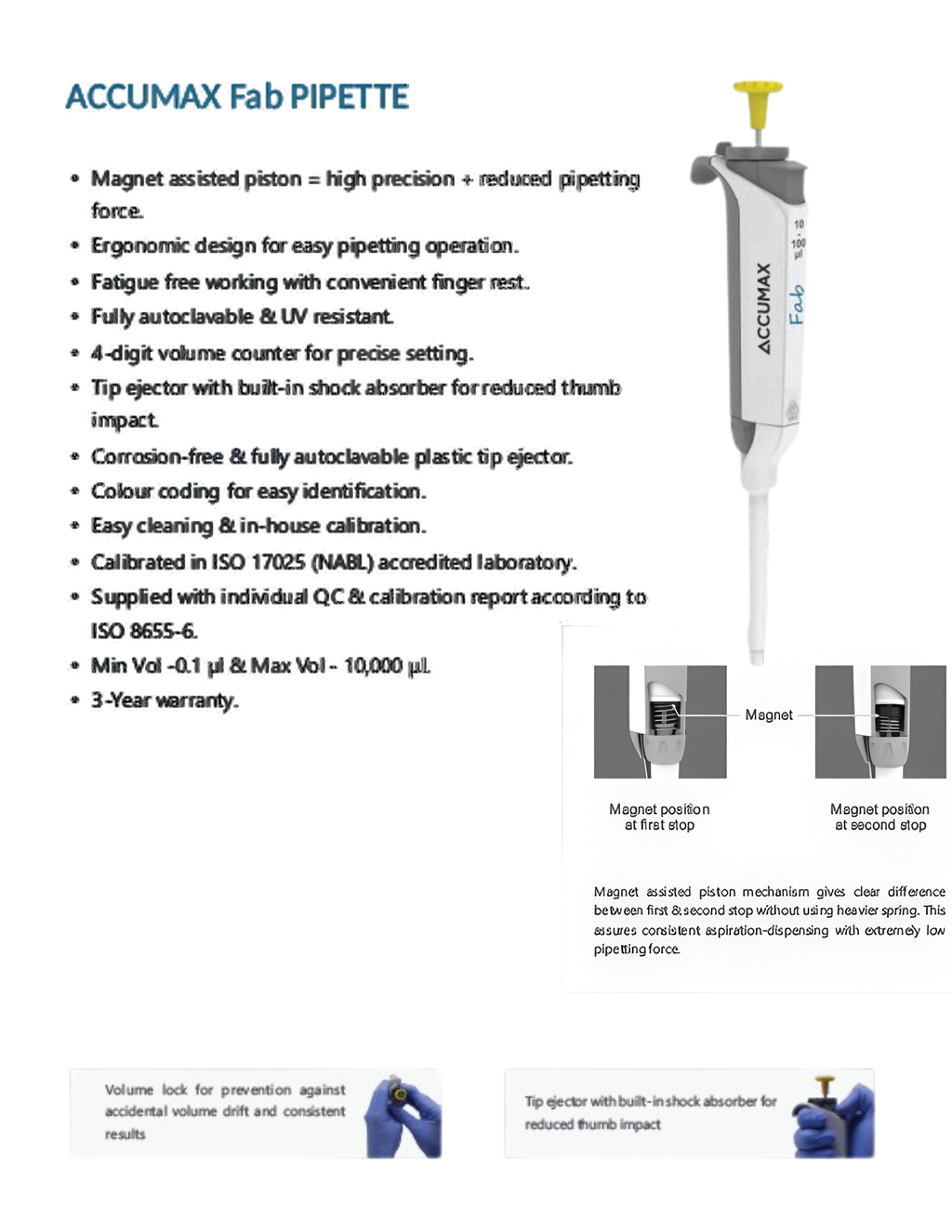Accumax FAB - Variable Volume MicroPipette
